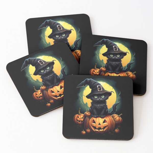 Item preview, a tiny black kitten sitting on a giant pumpkin 4 designed and sold by eyestetix.