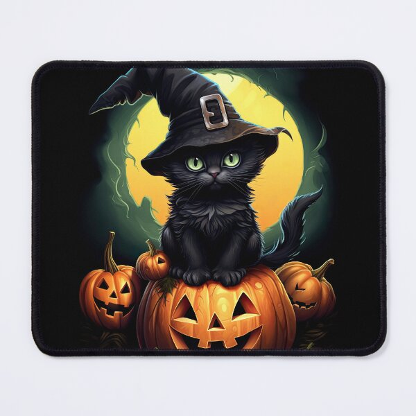Item preview, a tiny black kitten sitting on a giant pumpkin 4 designed and sold by eyestetix.