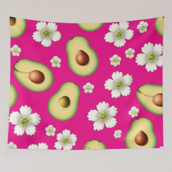 Item preview, Hot pink Avacado floral  designed and sold by Roxburylane.