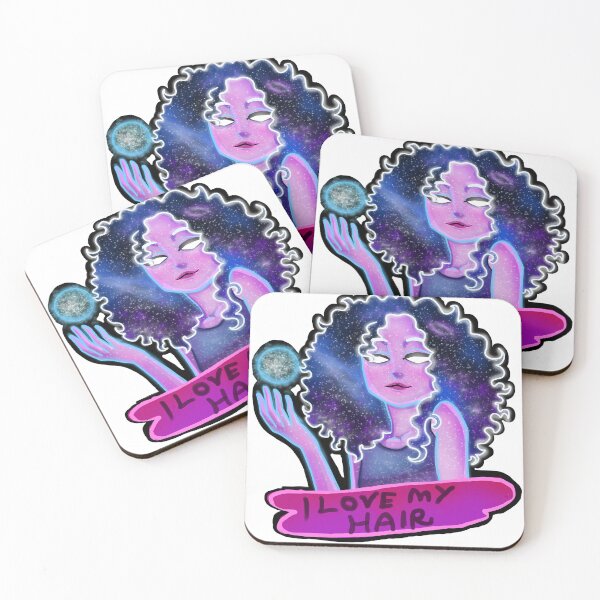 Item preview, space girl and her beautiful curls designed and sold by ViiniSama.