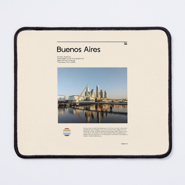 Item preview, Visit Buenos Aires, Argentina (Travel poster) designed and sold by RabbitK.