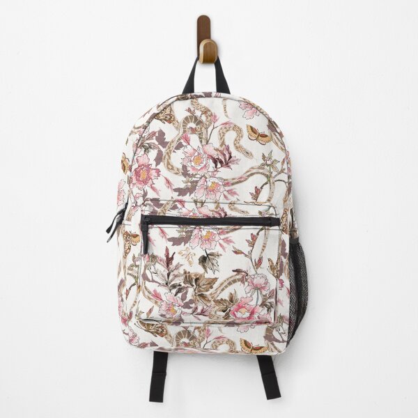 Item preview, Snake and Peony (pink and cream) designed and sold by Esther Fallon Lau.