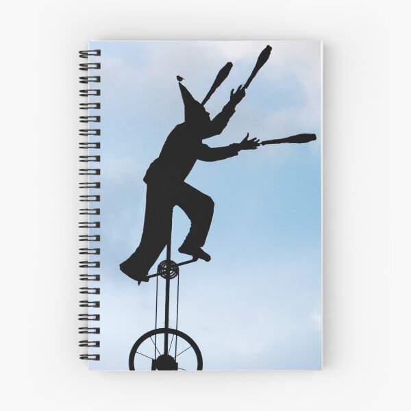 Item preview, Silhouette of clown on unicycle in La Candelaria, Bogota  designed and sold by Piccaya.