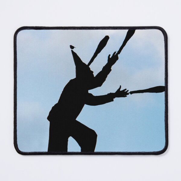 Item preview, Silhouette of clown on unicycle in La Candelaria, Bogota designed and sold by Piccaya.