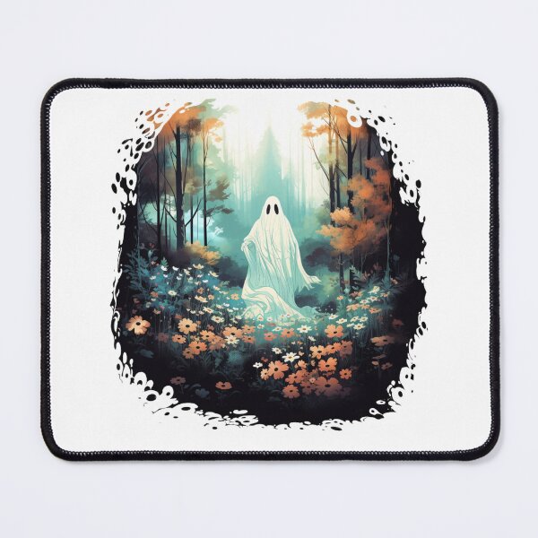 Item preview, Evil Ghost In The Forest Floral Ghost designed and sold by ArtFromBeyond.