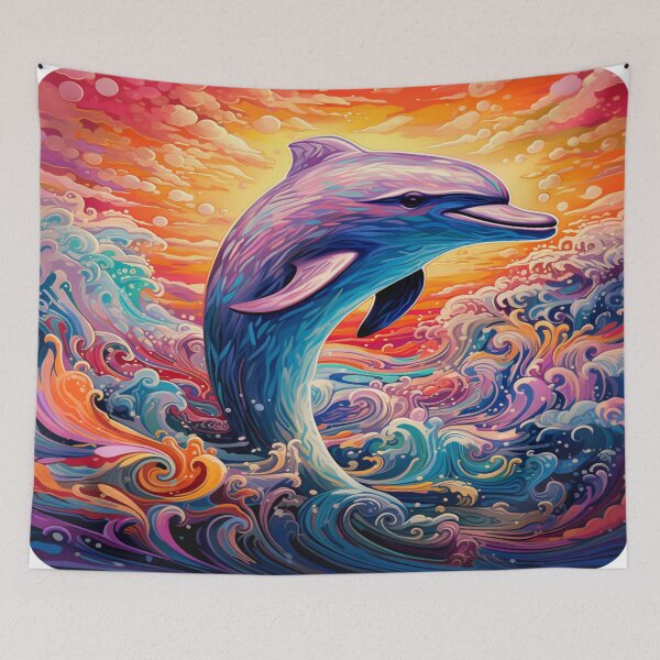 Item preview, Vivid Dophin designed and sold by Beauty  Art Printable.
