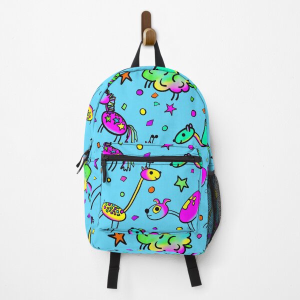 Item preview, Zoo Animals / Blue medium designed and sold by Sonya Gray.