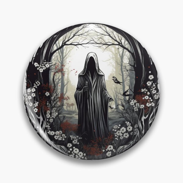 Item preview, Evil Ghost In The Forest Floral Ghost  designed and sold by ArtFromBeyond.
