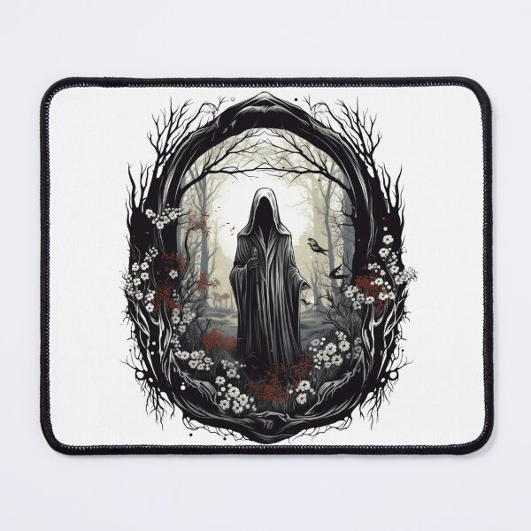 Item preview, Evil Ghost In The Forest Floral Ghost designed and sold by ArtFromBeyond.