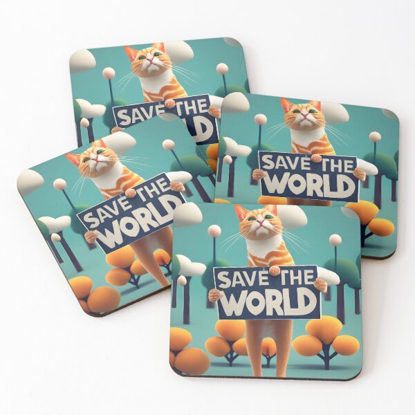 Item preview, Orange cat saves the world designed and sold by jojokrap-2023.