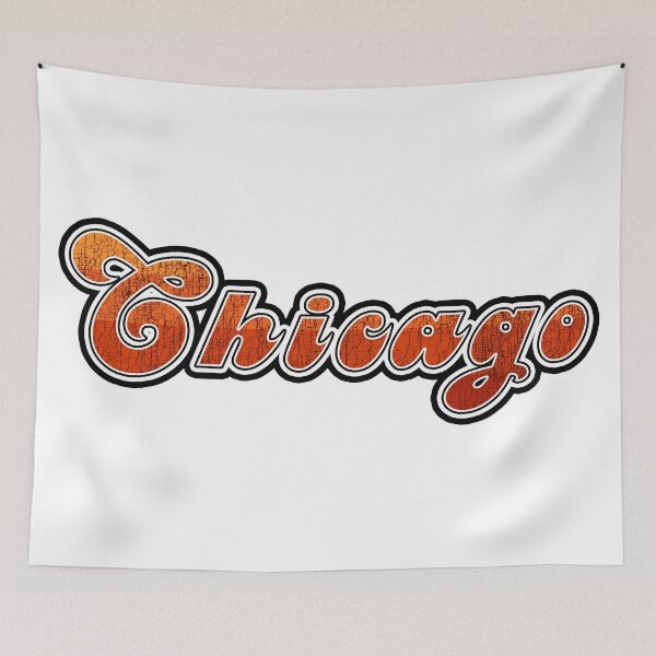 Item preview, Chicago Illinois Funky 70's Typography Distressed Old Grungy designed and sold by DESTINATIONS DECAL.