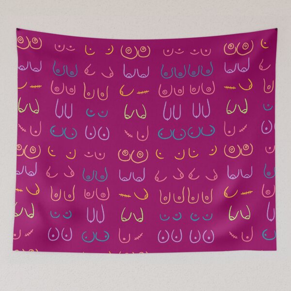 Item preview, BOOBIES PASTEL PATTERN PINK designed and sold by aydapadi.
