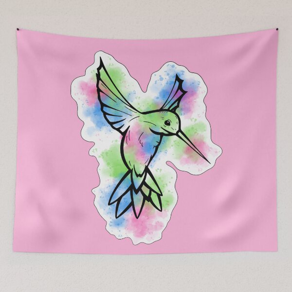 Item preview, Hummingbird Watercolor designed and sold by HelplessKupo.