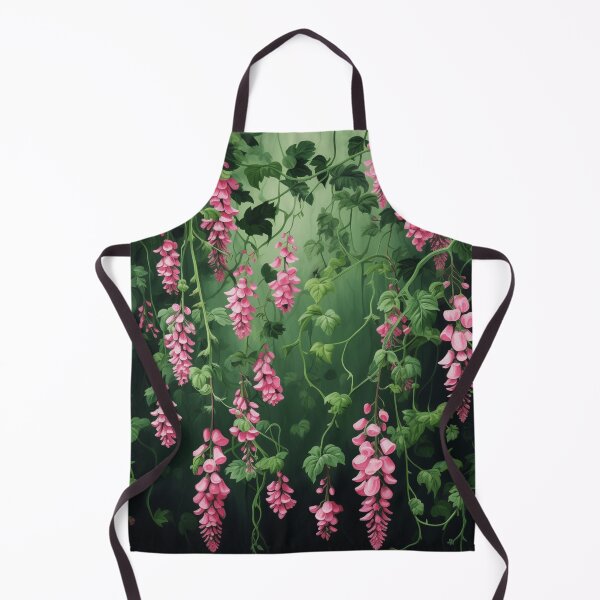 Item preview, climbing ivy with pink blooms designed and sold by DanieWoods.