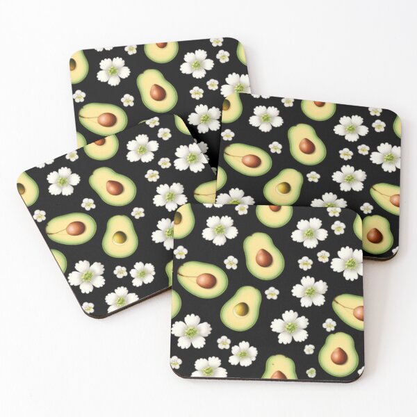 Item preview, Avacado halves and flowers  designed and sold by Roxburylane.