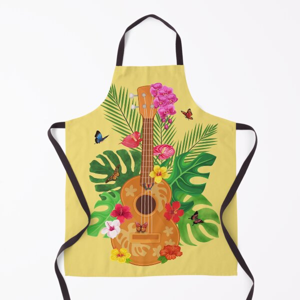 Item preview, Hawaiian Ukulele Hibiscus Butterflies designed and sold by soulfulprintss8.