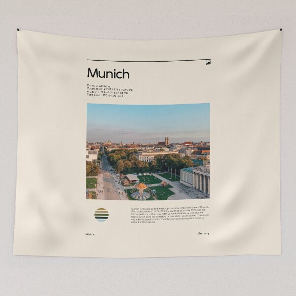 Item preview, Visit Munich, Germany (Travel poster) designed and sold by RabbitK.