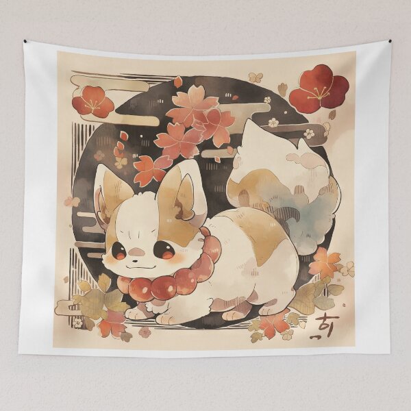 Item preview, Japanese Woodblock Style Chihuahua Dog designed and sold by BlvckSky.
