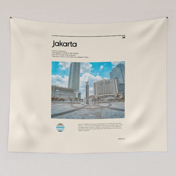 Item preview, Visit Jakarta, Indonesia (Travel poster) designed and sold by RabbitK.