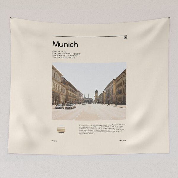 Item preview, Visit Munich, Germany (Travel poster) designed and sold by RabbitK.
