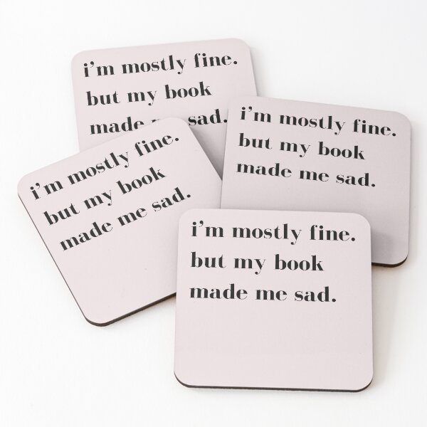 Item preview, Mostly Fine But Sad Sometimes designed and sold by Quillandthread.