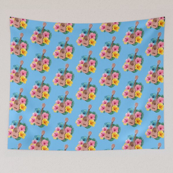 Item preview, Watercolor Ukulele Hibiscus designed and sold by soulfulprintss8.