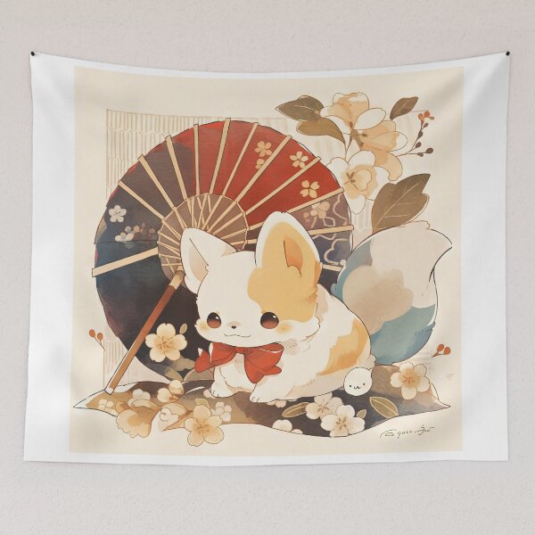 Item preview, Japanese Woodblock Style Chihuahua Dog designed and sold by BlvckSky.