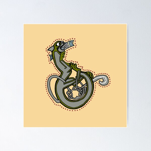 Item preview, Celtic Cat Letter B designed and sold by Donnahuntriss.