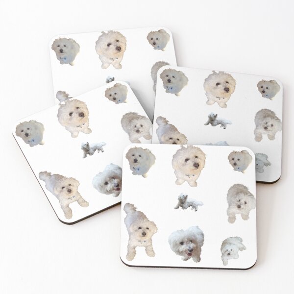 Item preview, Collection of white Bichon Frise  lifelike dog designed and sold by Debsgiftware .