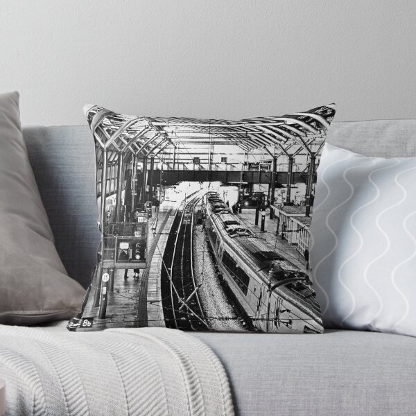 Leeds Station Throw Pillow
