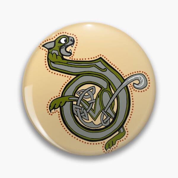 Item preview, Celtic Cat Letter D designed and sold by Donnahuntriss.