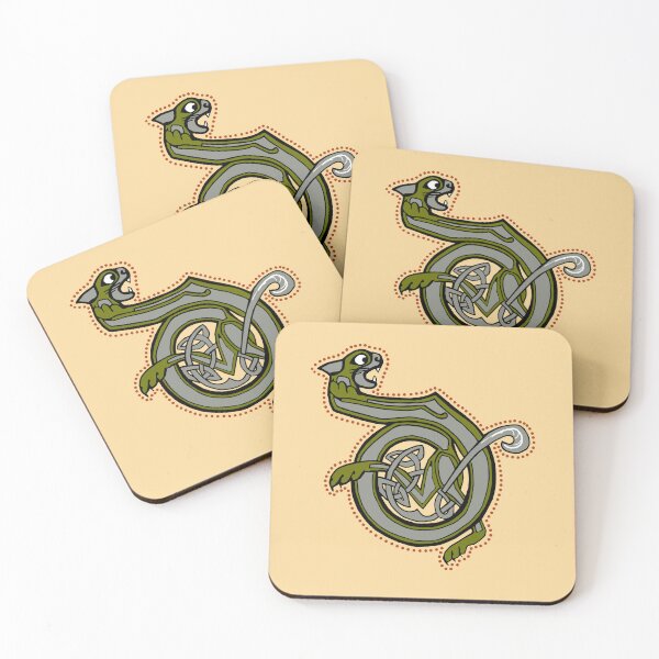 Item preview, Celtic Cat Letter D designed and sold by Donnahuntriss.