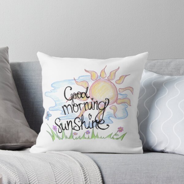Item preview, Good Morning Sunshine Beautiful Woman Inspiration Quotes designed and sold by HighArtDesigns.