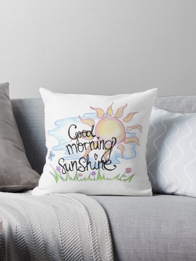 Good morning beautiful pillow best sale