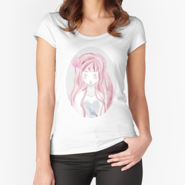 Birdcage Fitted Scoop T-Shirt
