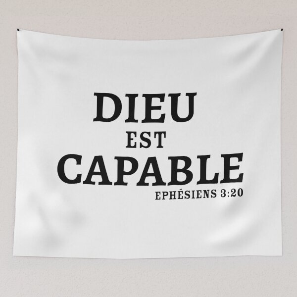 Item preview, Dieu est capable designed and sold by CherishedCloset.