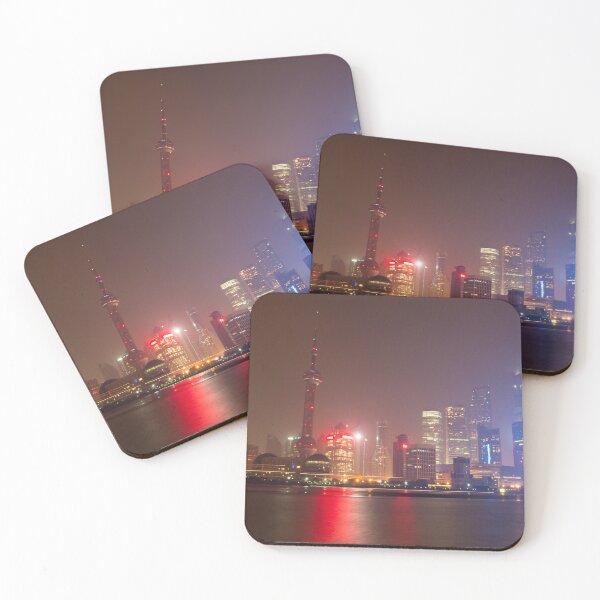 Item preview, Shanghai Skyline at night designed and sold by Piccaya.