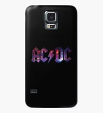 ACDC Lila Galaxie Hülle & Klebefolie für Samsung Galaxy