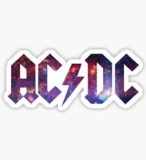 ACDC Purple Galaxy Sticker