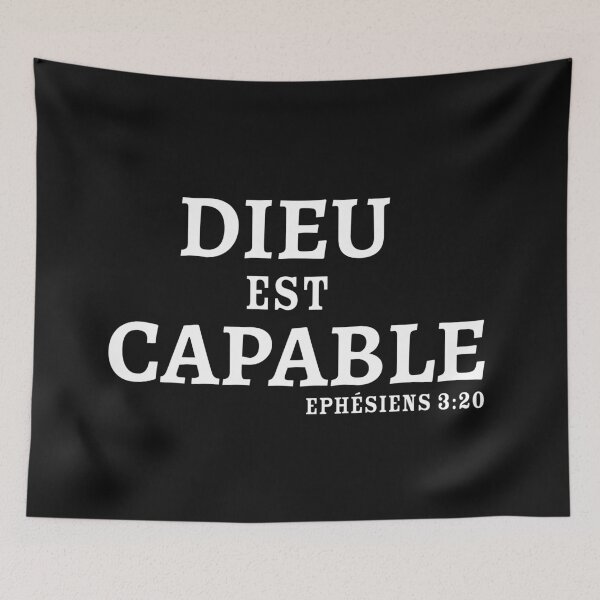 Item preview, Dieu est capable designed and sold by CherishedCloset.