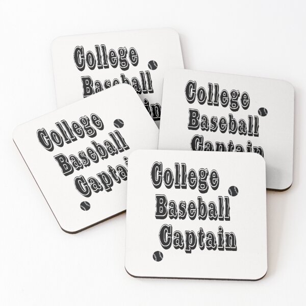 Item preview, College Baseball Captain Typographic Design - Baseball Lover's Delight designed and sold by Indie-Chille.