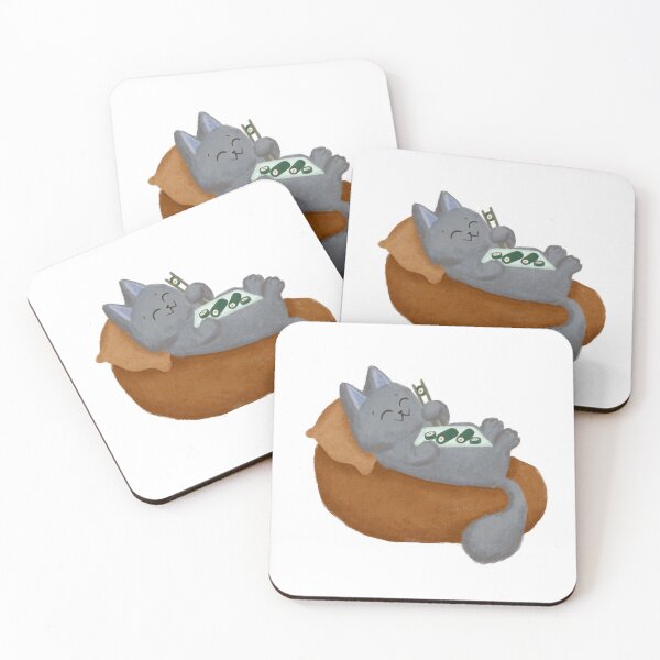 Item preview, Grey Kitty Loves Sushi designed and sold by makell-creates.