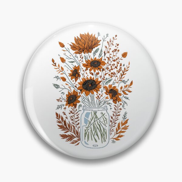 Item preview, Flowers in mason jar designed and sold by Top-Bot.
