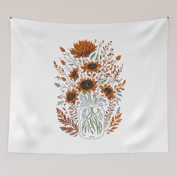 Item preview, Flowers in mason jar designed and sold by Top-Bot.