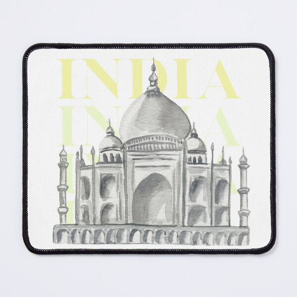 Item preview, Taj Mahal Printable poster, India iconic wall art, Asia Travelers gift, Taj Mahal pop art, gift for travelers, Agra monument designed and sold by AustriaDesigns.