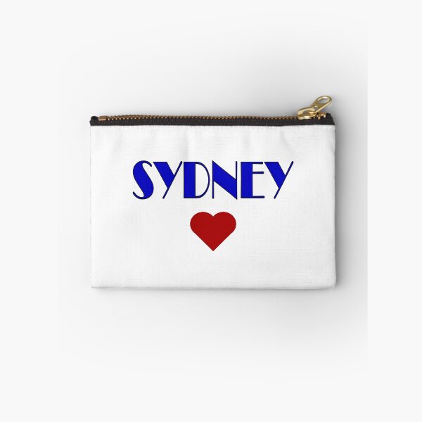 Item preview, Blue Sydney Broadway Style Text, with Red Love Heart designed and sold by AASparksDesigns.
