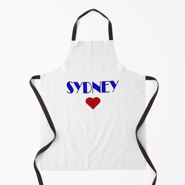 Item preview, Blue Sydney Broadway Style Text, with Red Love Heart designed and sold by AASparksDesigns.
