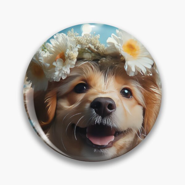 Item preview, Flower Crown Puppy Dog  designed and sold by BlvckSky.