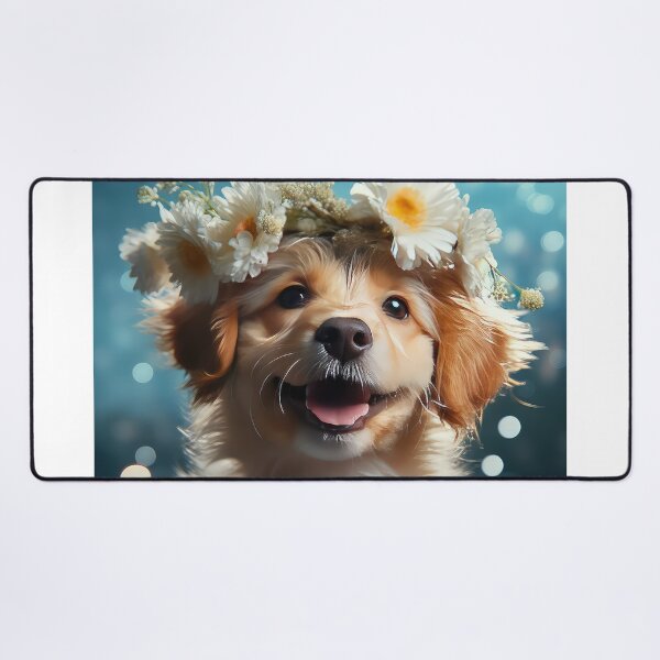 Item preview, Flower Crown Puppy Dog designed and sold by BlvckSky.