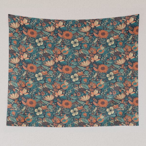 Item preview, Beautiful elegant flower seamless pattern designed and sold by MiraCleAI.